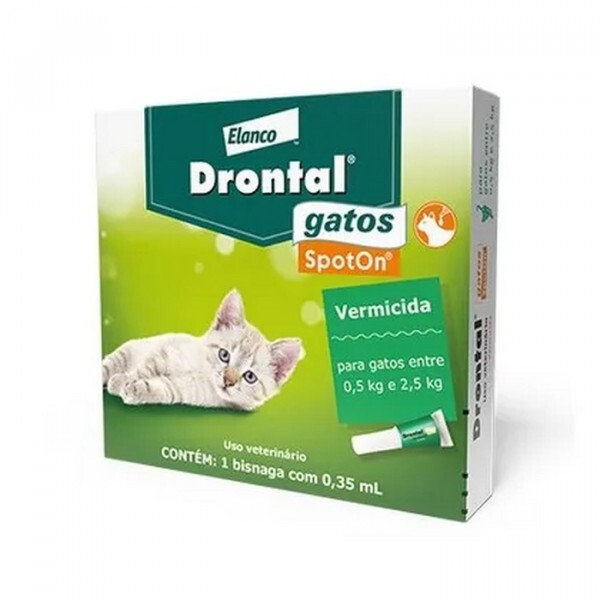 Vermífugo Drontal SpotOn para Gatos