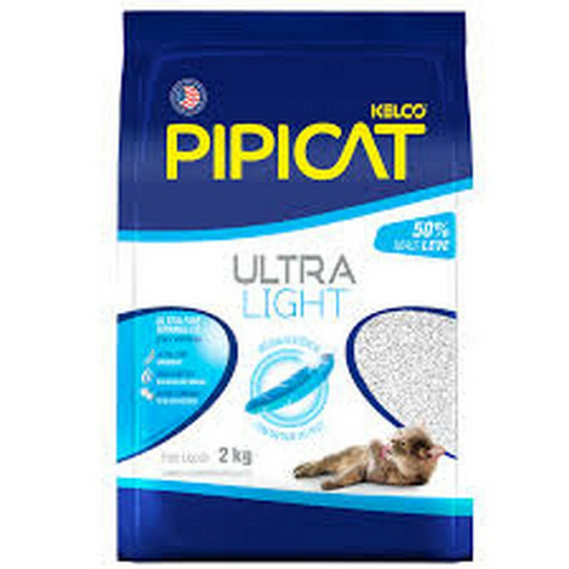 Areia Higiênica PipiCat Ultra Light para Gatos 2kg