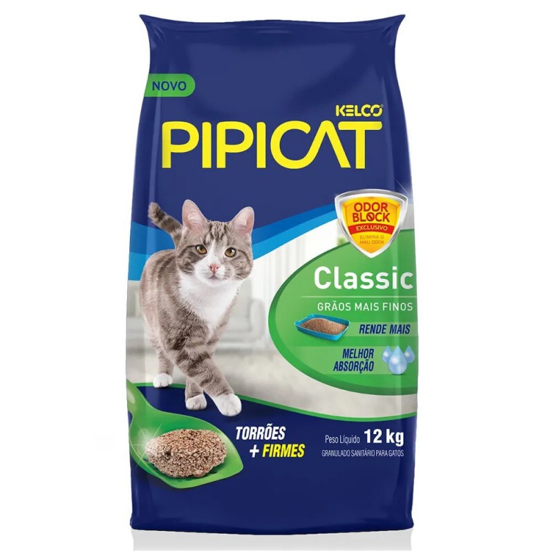 PIPICAT GRANULADO SANITARIO CLASSIC - 12KG