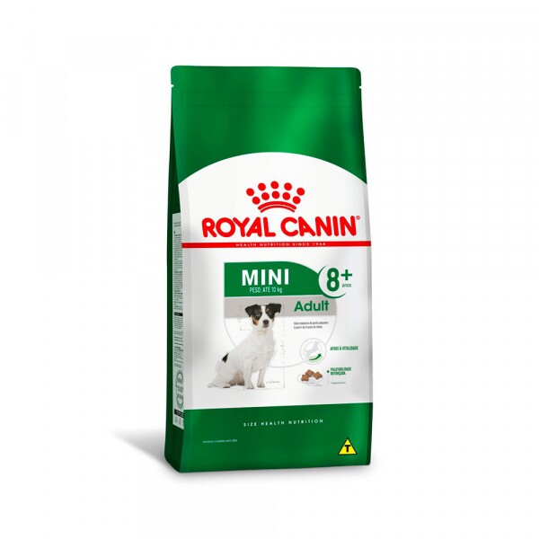 Ração Royal Canin Mini Adult 8+ Cães Adultos 2,5 KG - UN