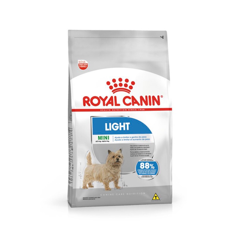 Ração Royal Canin Mini Light Cães Adultos 2,5 KG 