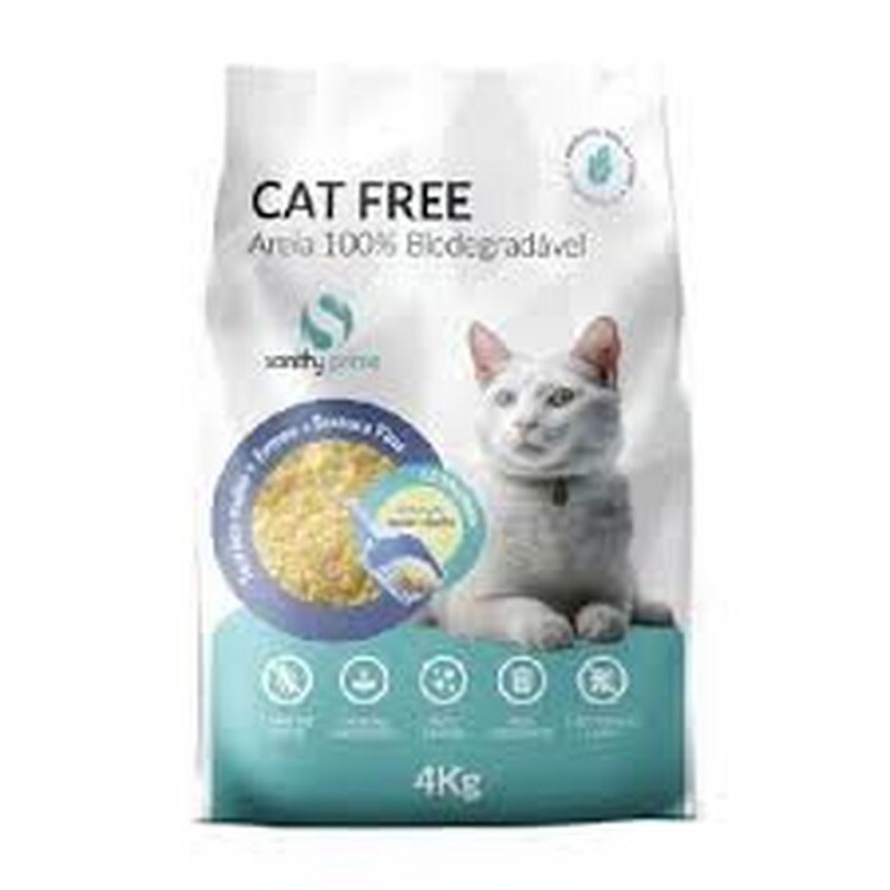 Areia Higiênica Para Gatos Cat Free Grãos Finos 4kg