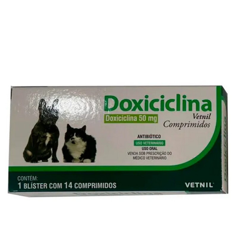 Doxiciclina 50mg Vetnil – 14 Comprimidos
