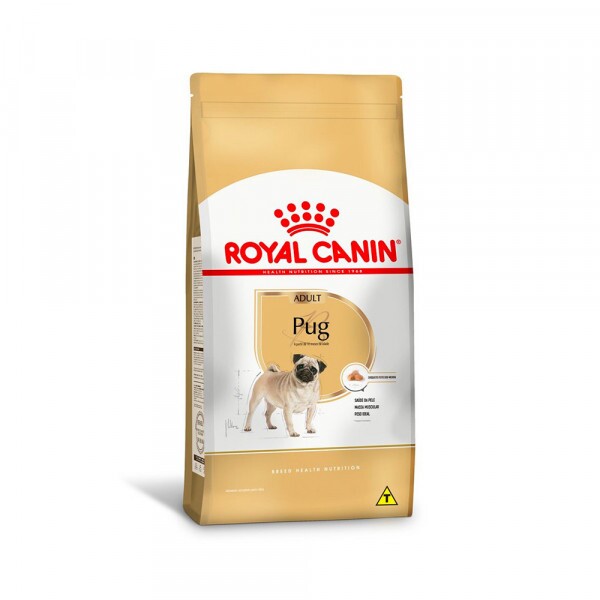 Ração Royal Canin para Cães Adultos da Raça Pug 1KG - UN