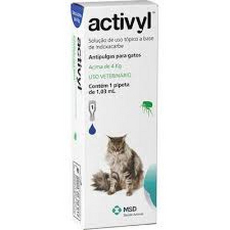 Antipulgas MSD para Gatos acima 4Kg Activyl 1,03ml