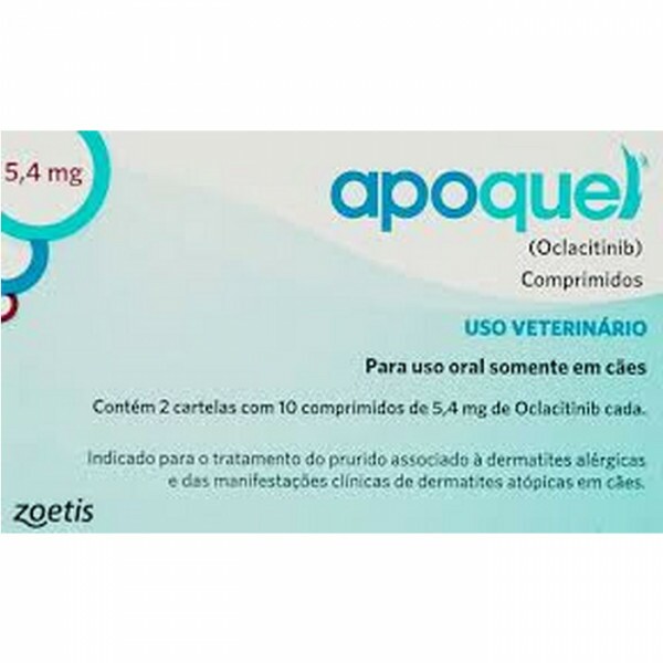 Apoquel 5,4mg Zoetis Dermatológico para Cães