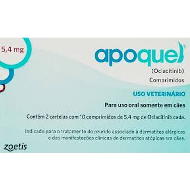 Apoquel 5,4mg Zoetis Dermatológico para Cães