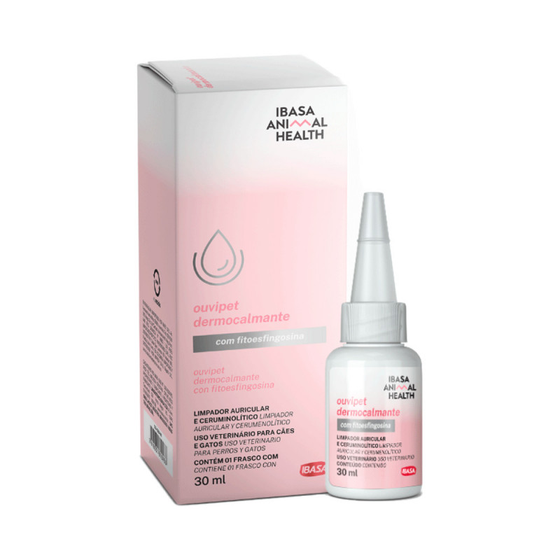 Limpador Auricular Ouvipet Dermocalmante Ibasa 30ml