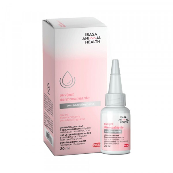 Limpador Auricular Ouvipet Dermocalmante Ibasa 30ml