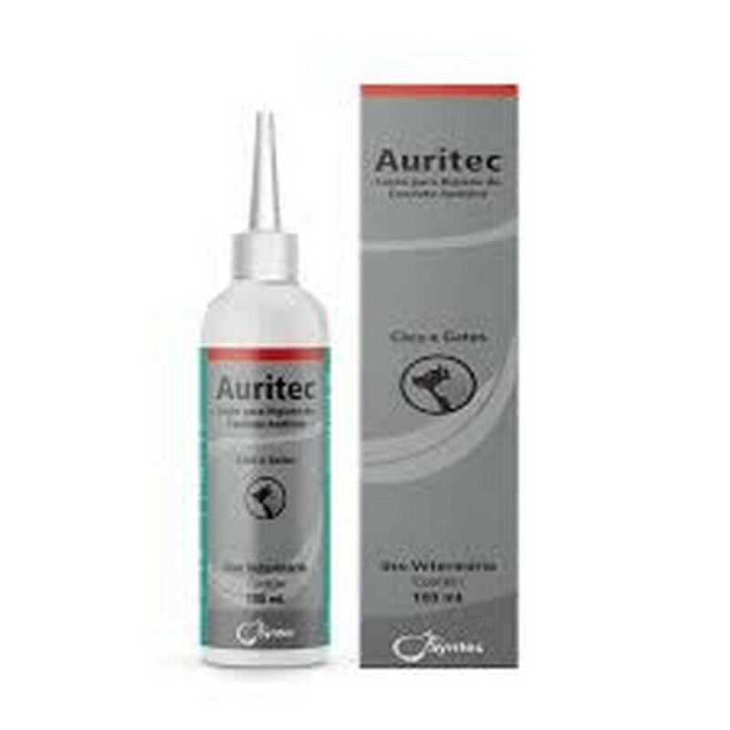 Auritec Syntec Loção para Higiene do Conduto Auditivo de Cães e Gatos 100 ml