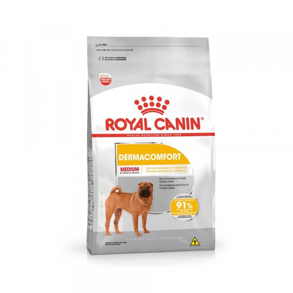 Ração Royal Canin Medium Dermacomfort Cães Adultos e Idosos 10,1kg