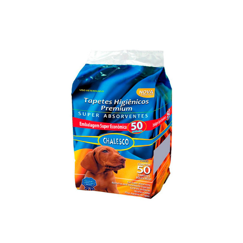 TAPETE HIGIENICO CHALESCO C/ 50 UNID (60X90)