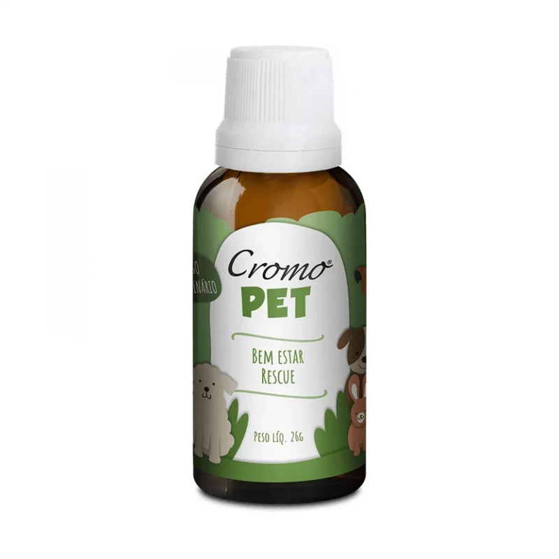 Bem Estar Rescue Pet Floral RESGATE SOS PET 26g - CromoPet Cromo Pet