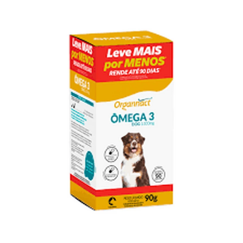Ômega 3 Dog Organnact 1000mg para Cães