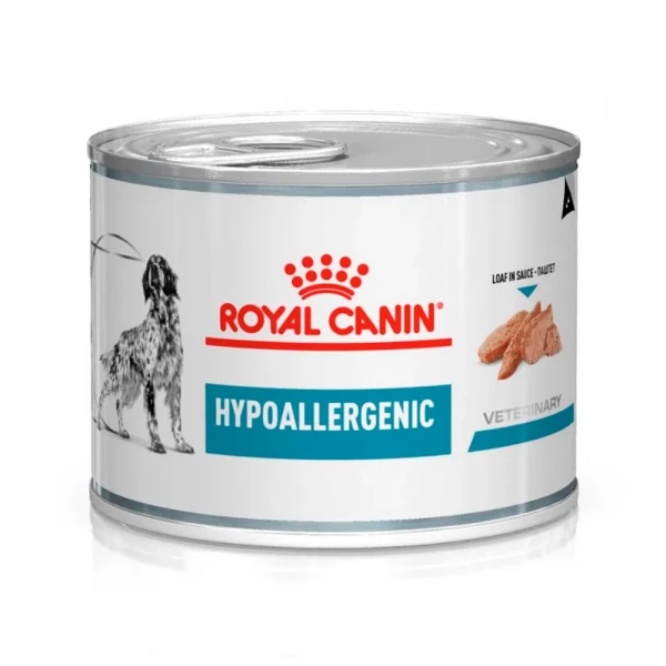 Ração Úmida Royal Canin Lata Veterinary Diet Hypoallergenic para Cães Adultos com Alergias 200GR - UN