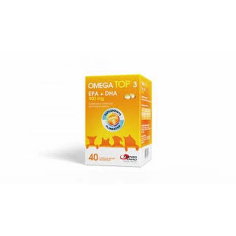 Suplemento Alimentar Ômega Top 3 500 mg para Cães e Gatos