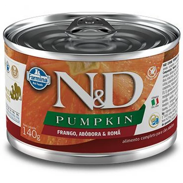 Ração Úmida N&D Pumpkin para Cães Adultos Sabor Frango, Abóbora e Romã 140g