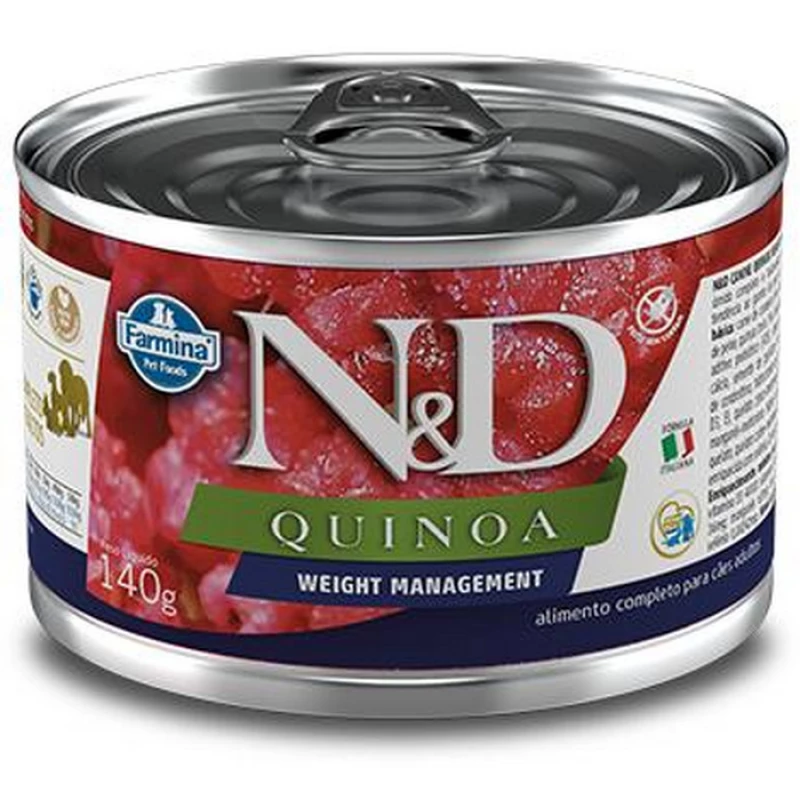Ração Úmida N&D Quinoa Cães Weight Management 140 g
