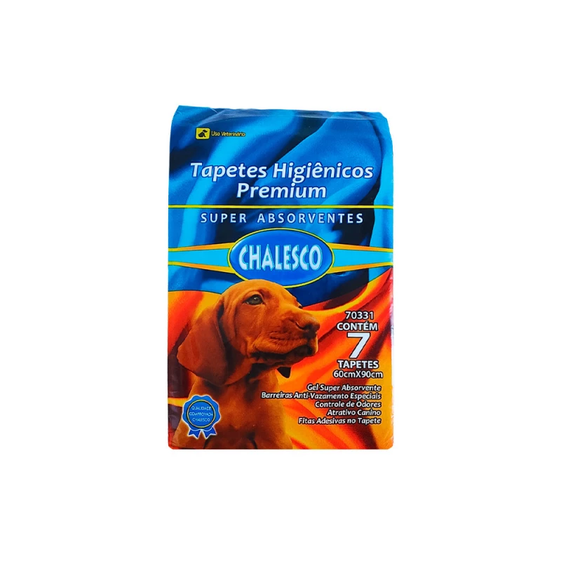 TAPETE HIGIENICO CHALESCO C/ 7 UNID (60X90)