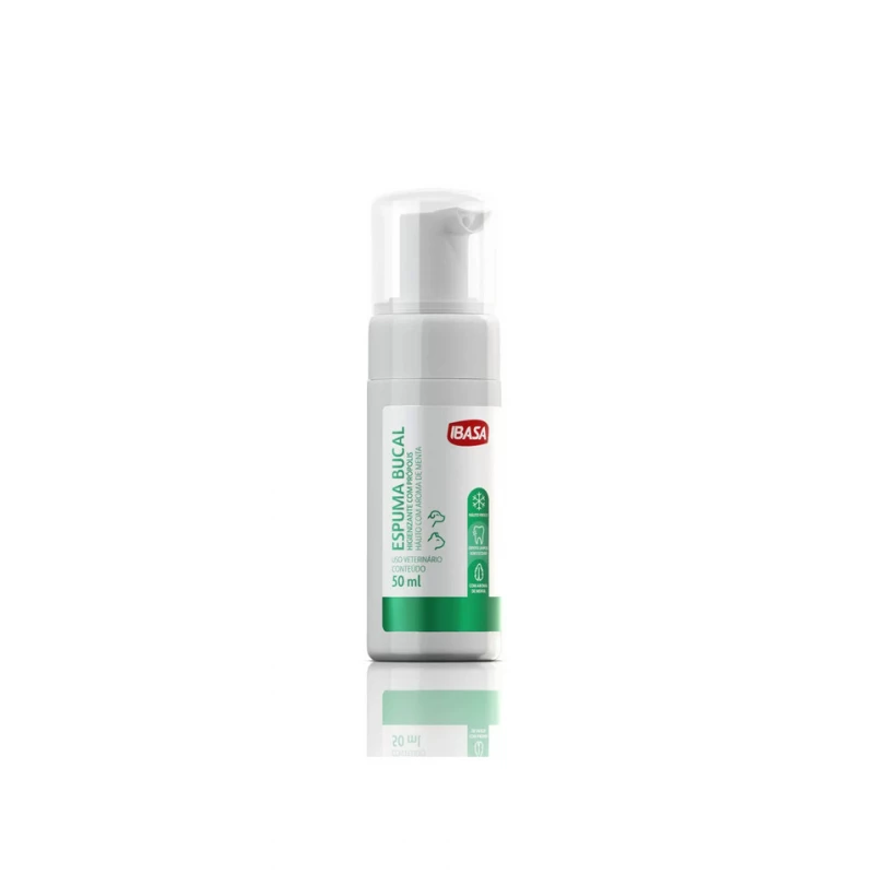 spuma Bucal Higienizador Cães e Gatos Ibasa 50 ml