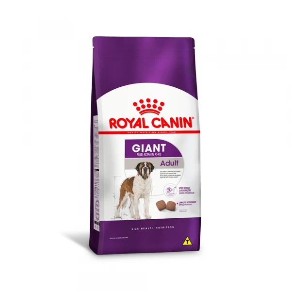 Ração Seca Royal Canin Giant para Cães Adultos ou Idosos de Raças Gigantes - 15 Kg